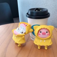 New Arrival 3D Cute Cartoon Raincoat Pig For AirPod Cover for Apple Airpods 1 2 Cases